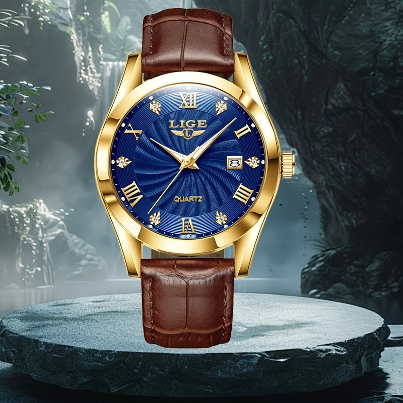 Elegant design watch, multi-color dial selection and mineral glass