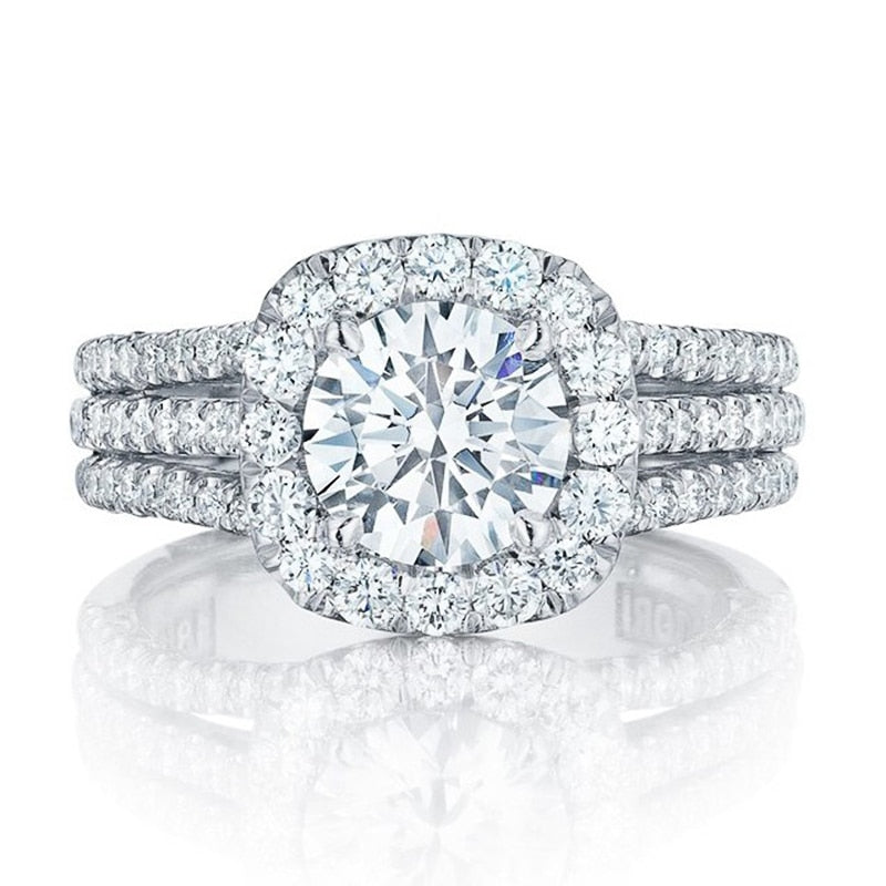 Clarinda Vellori Ring | White Gold 18k