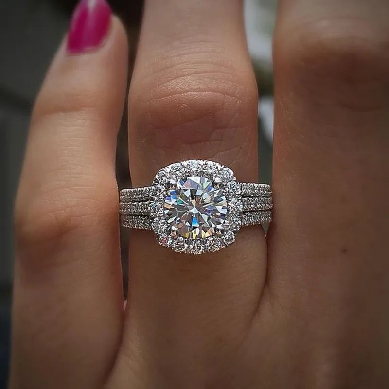 Clarinda Vellori Ring | White Gold 18k