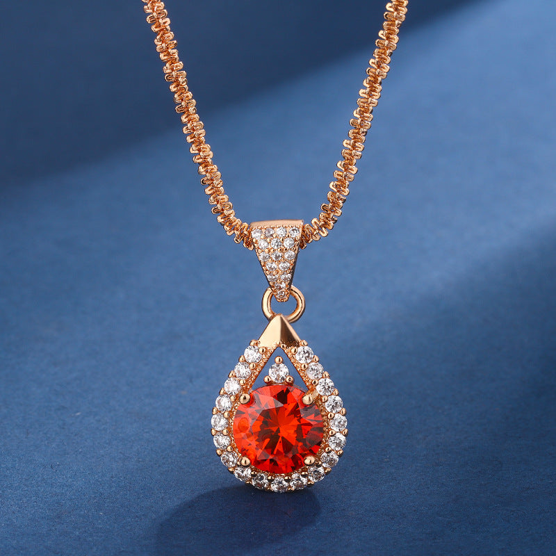 Crimson Champagne Set | Rose Gold 14k