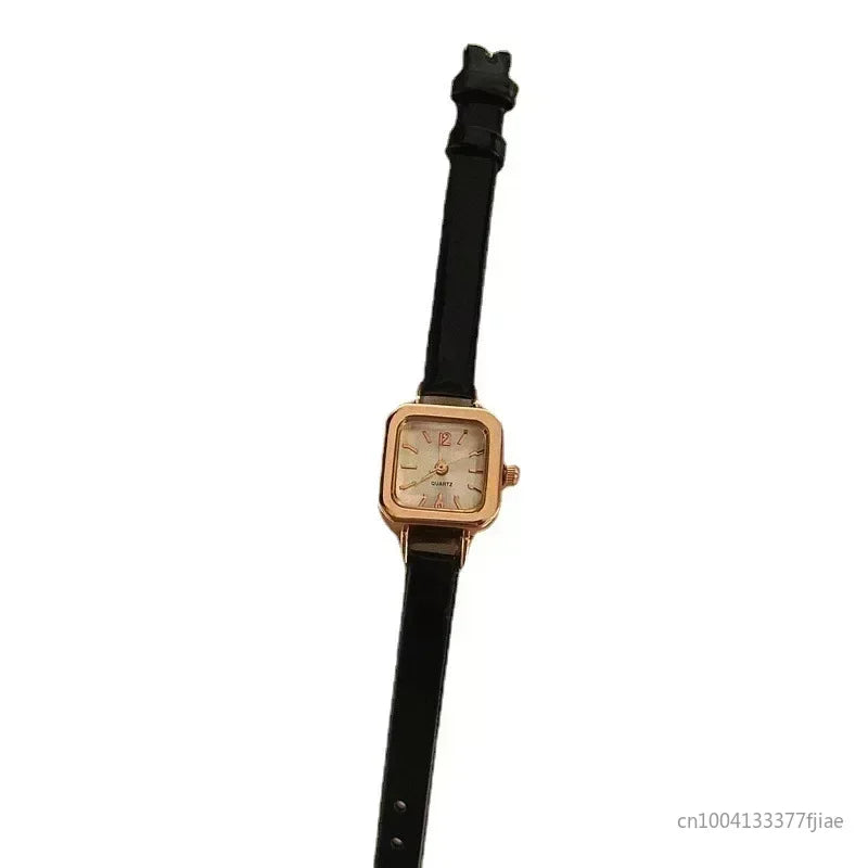 Elegant Small Square Wristwatch