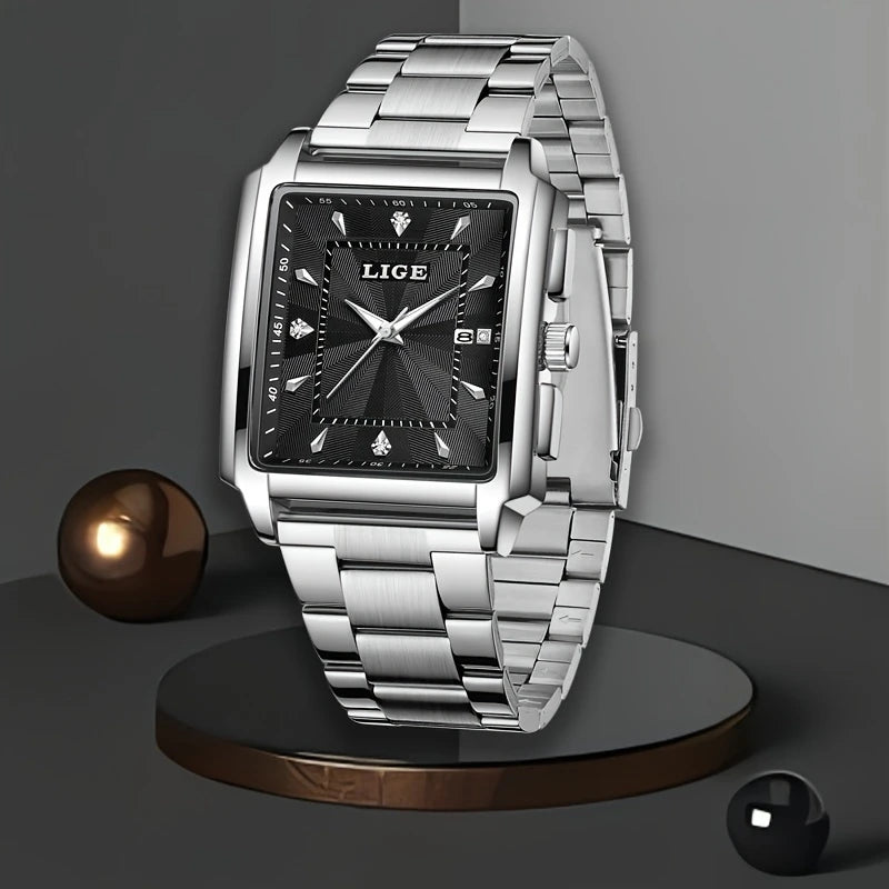 Watches Luxury Square Quartz Clock Wrist Watch Original Luminous