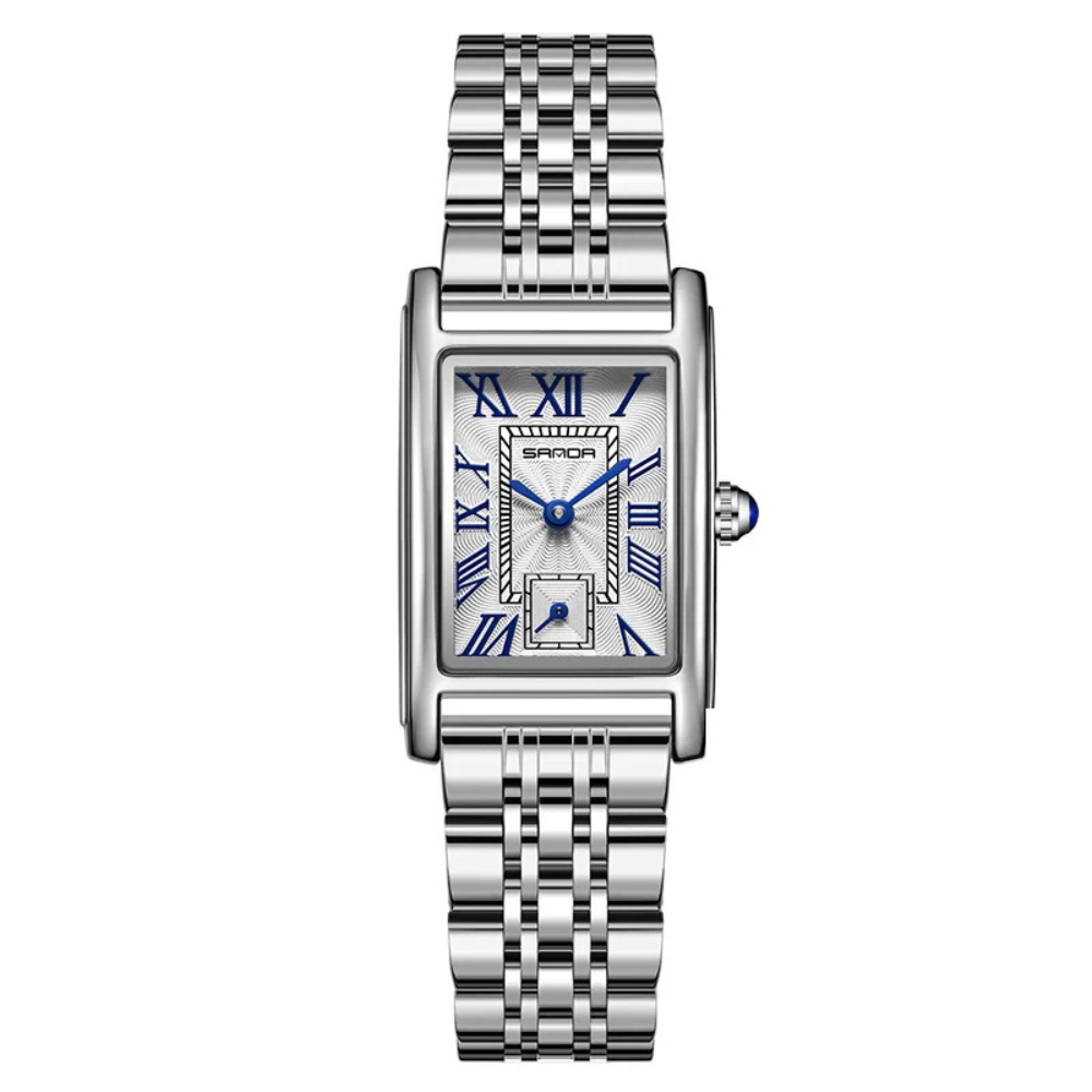 Elegant Rectangle Dial Water Resistant Watch
