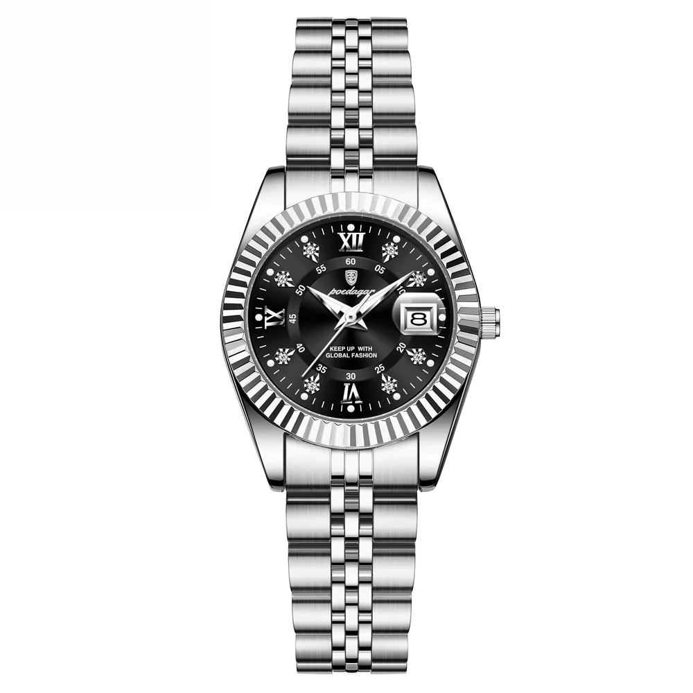 Women Waterproof Luminous Stainless Steel Quartz Watch