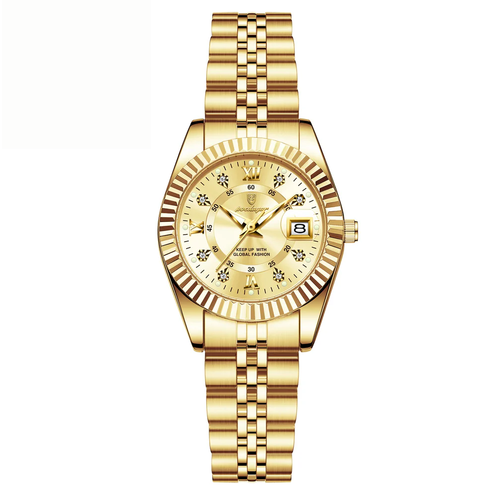 Women Waterproof Luminous Stainless Steel Quartz Watch