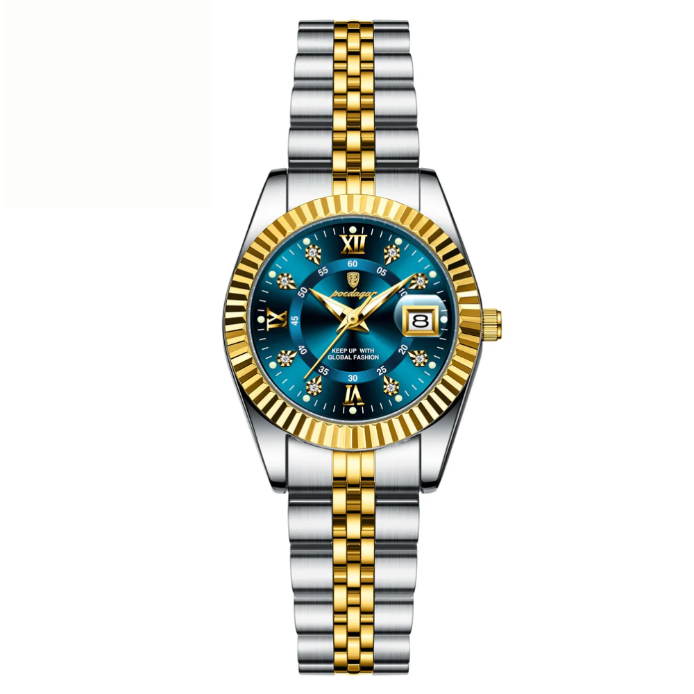 Women Waterproof Luminous Stainless Steel Quartz Watch
