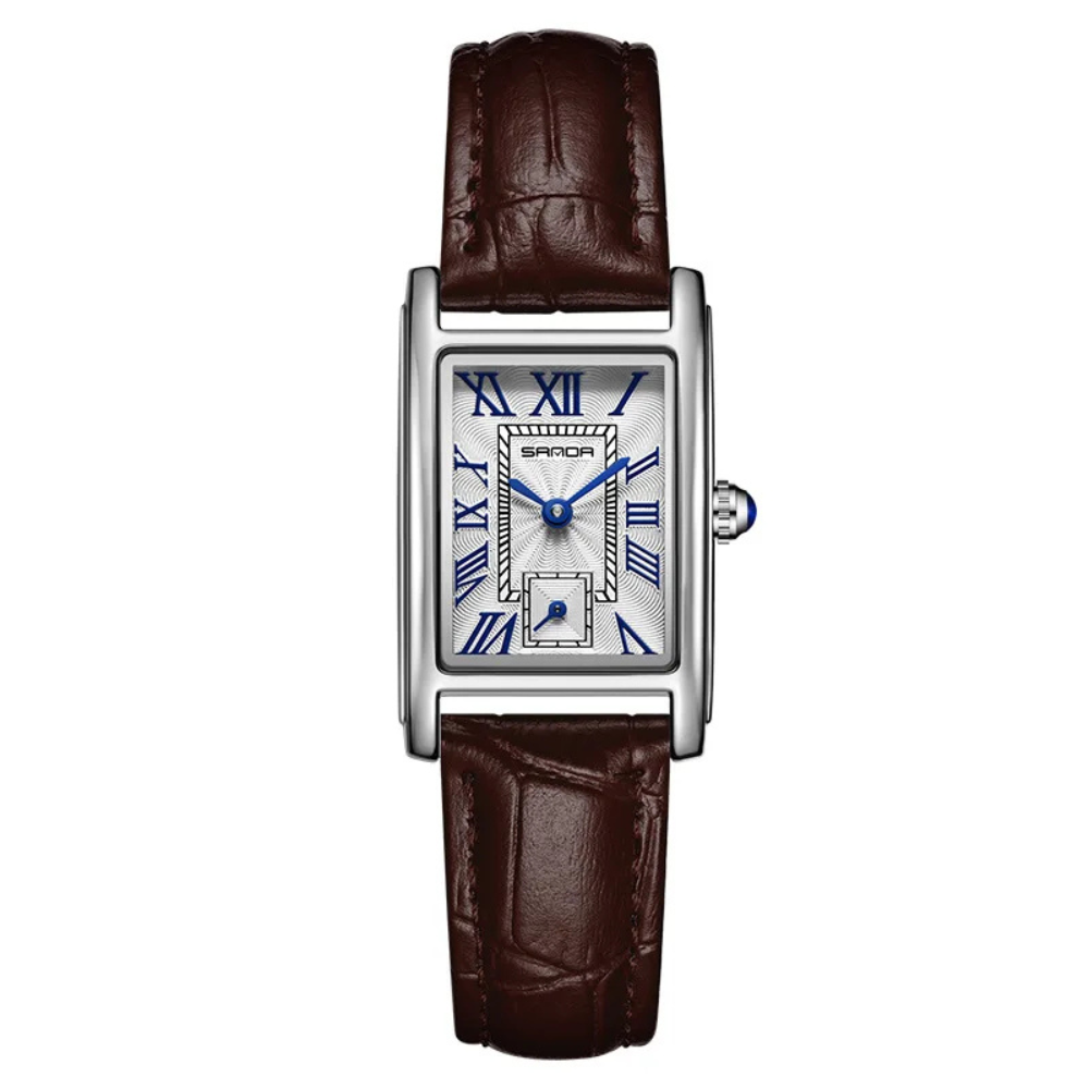 Elegant Rectangle Dial Water Resistant Watch