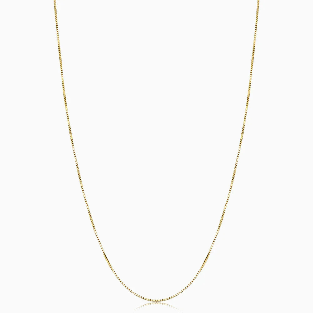 Bodega Box Necklace | Gold 18k