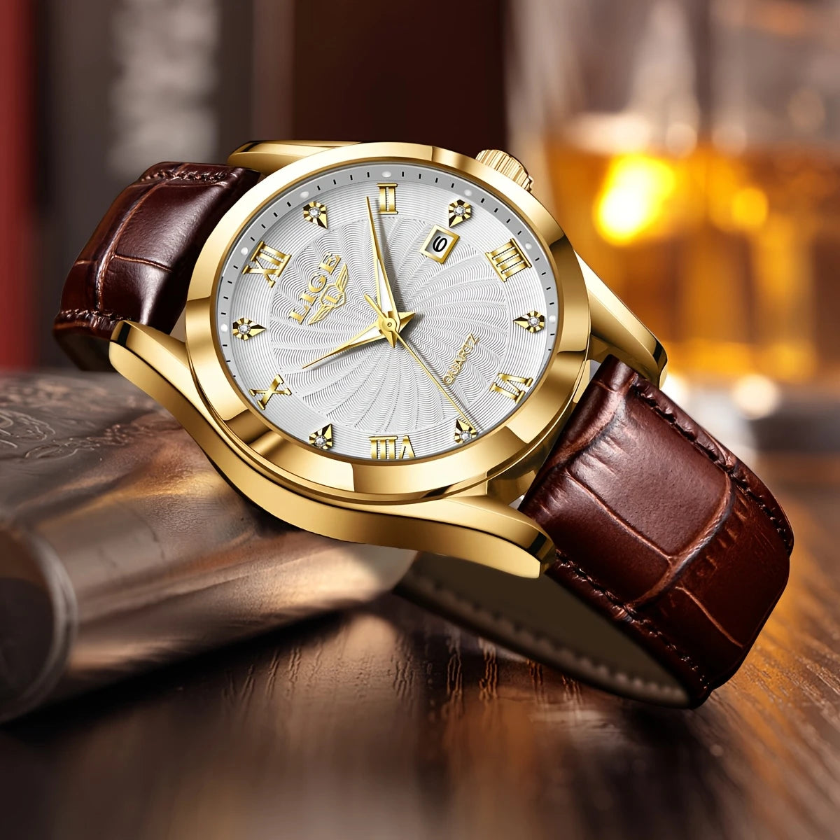 Elegant design watch, multi-color dial selection and mineral glass