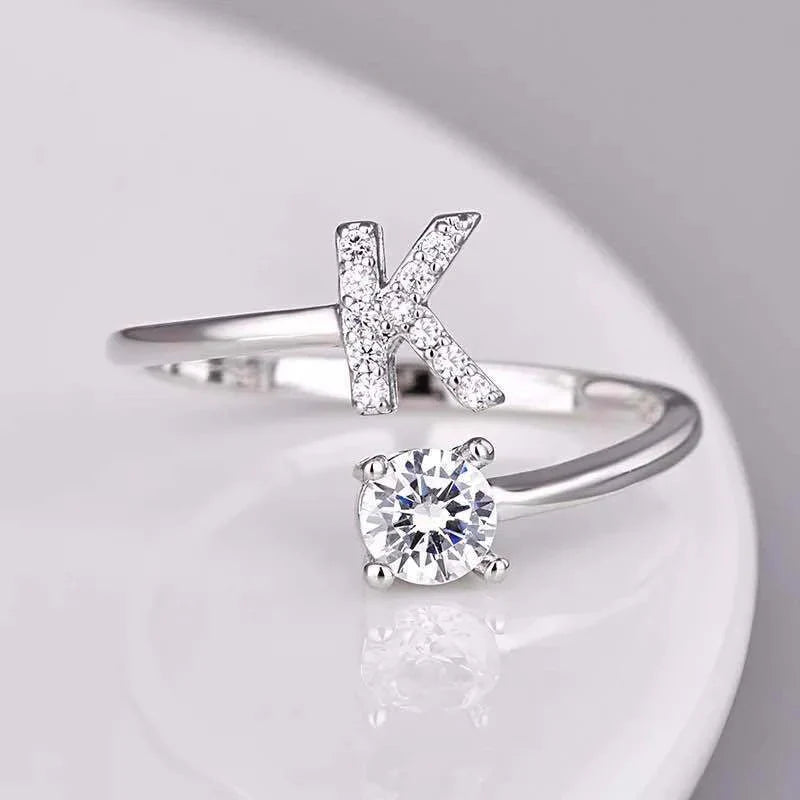 Domitilla Rosanera Letter Bracelet | White Gold 18k