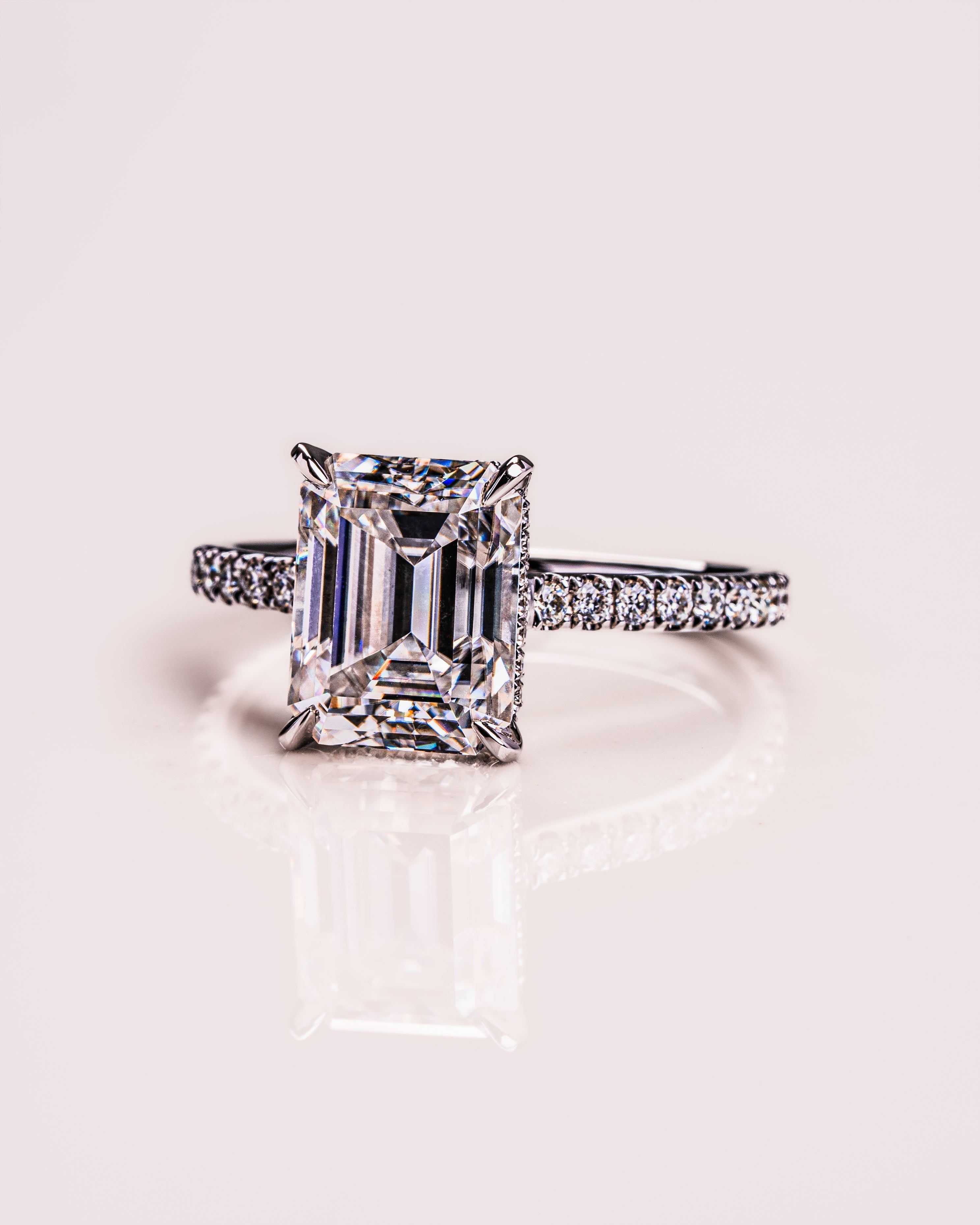 Jasmine (with Pavé) - Emerald | Silver