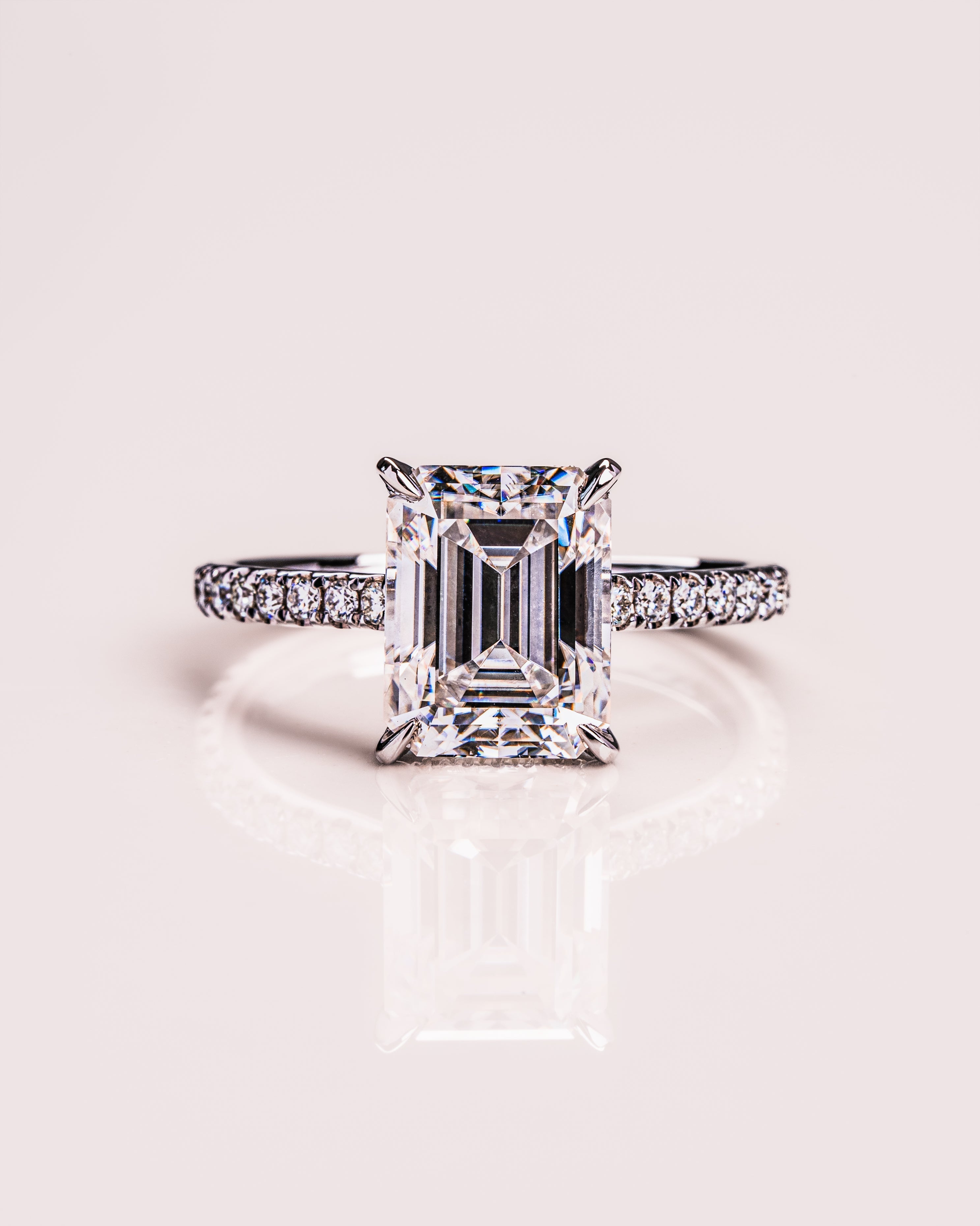 Jasmine (with Pavé) - Emerald | Silver