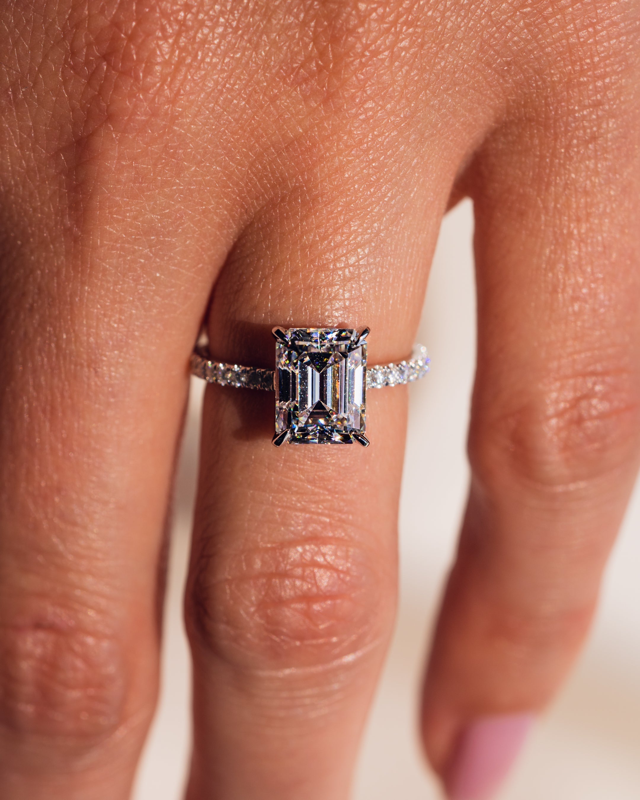 Jasmine (with Pavé) - Emerald | Silver