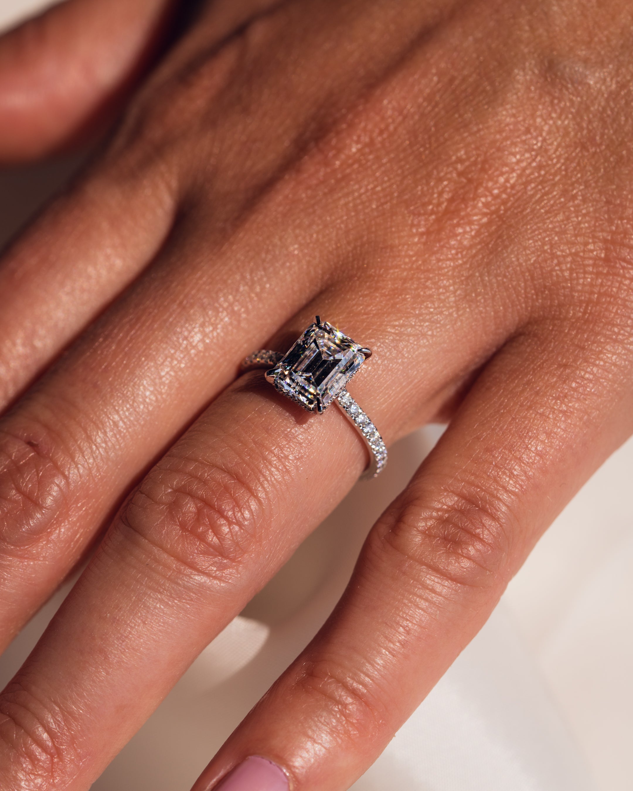 Jasmine (with Pavé) - Emerald | Silver