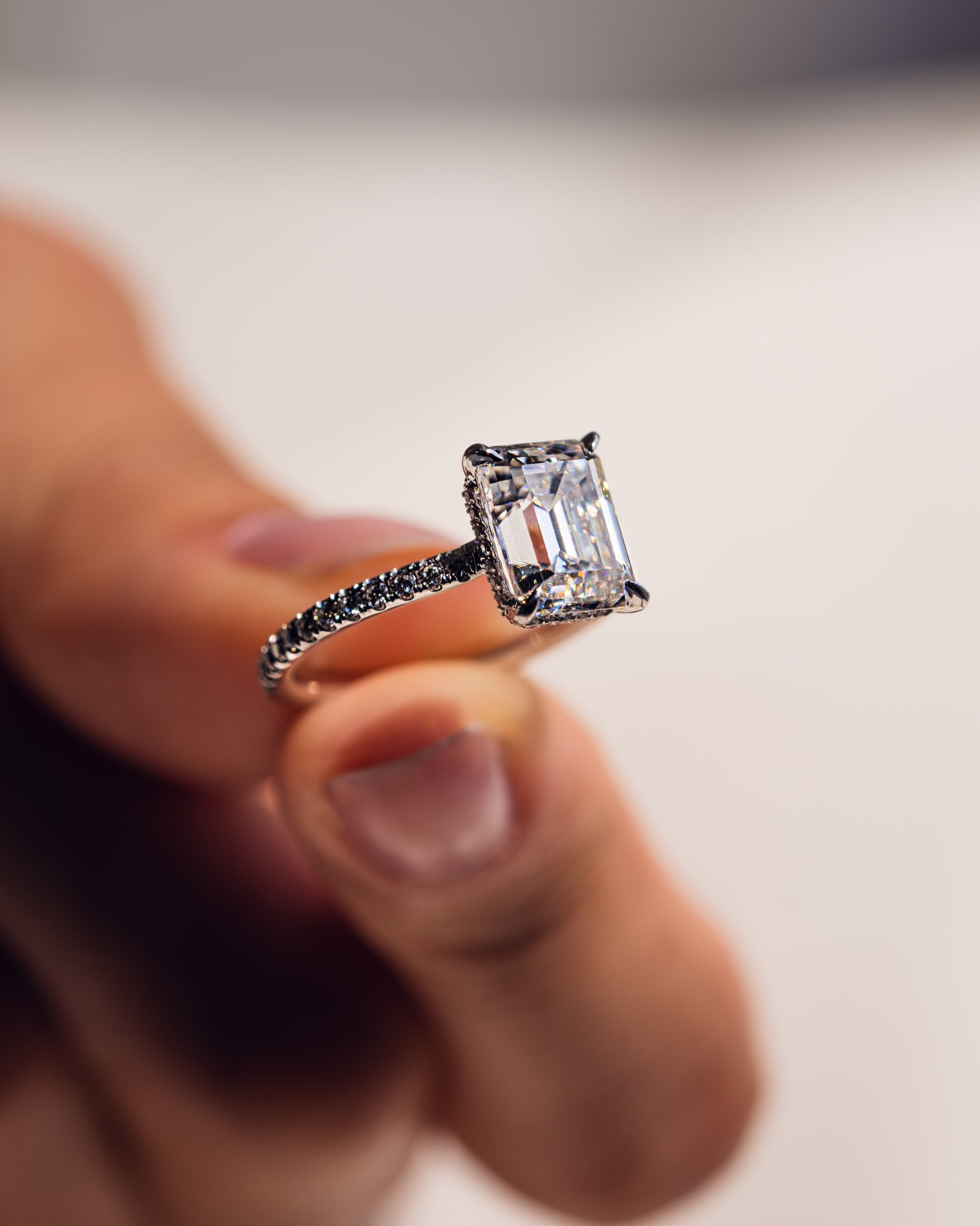 Jasmine (with Pavé) - Emerald | Silver