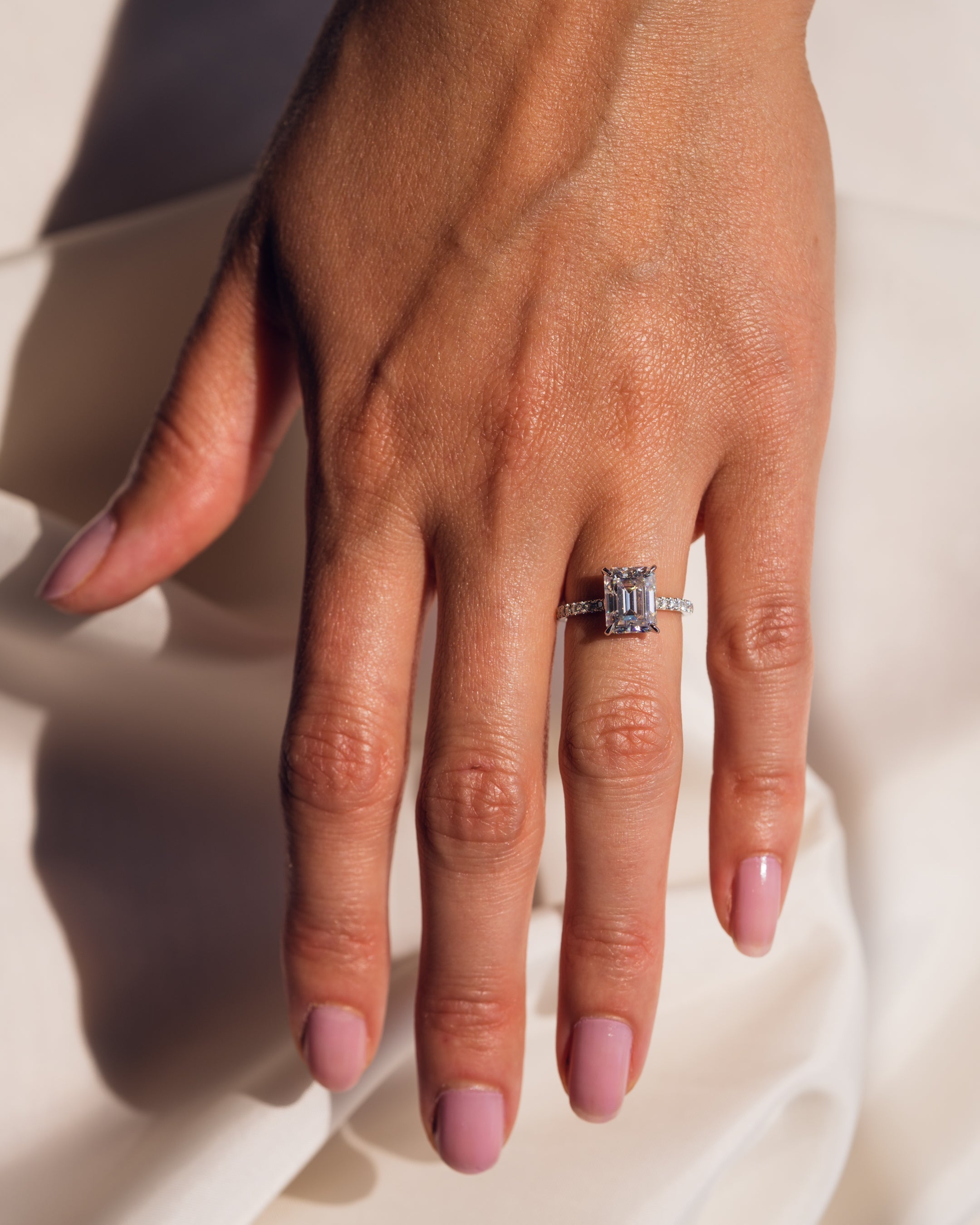 Jasmine (with Pavé) - Emerald | Silver