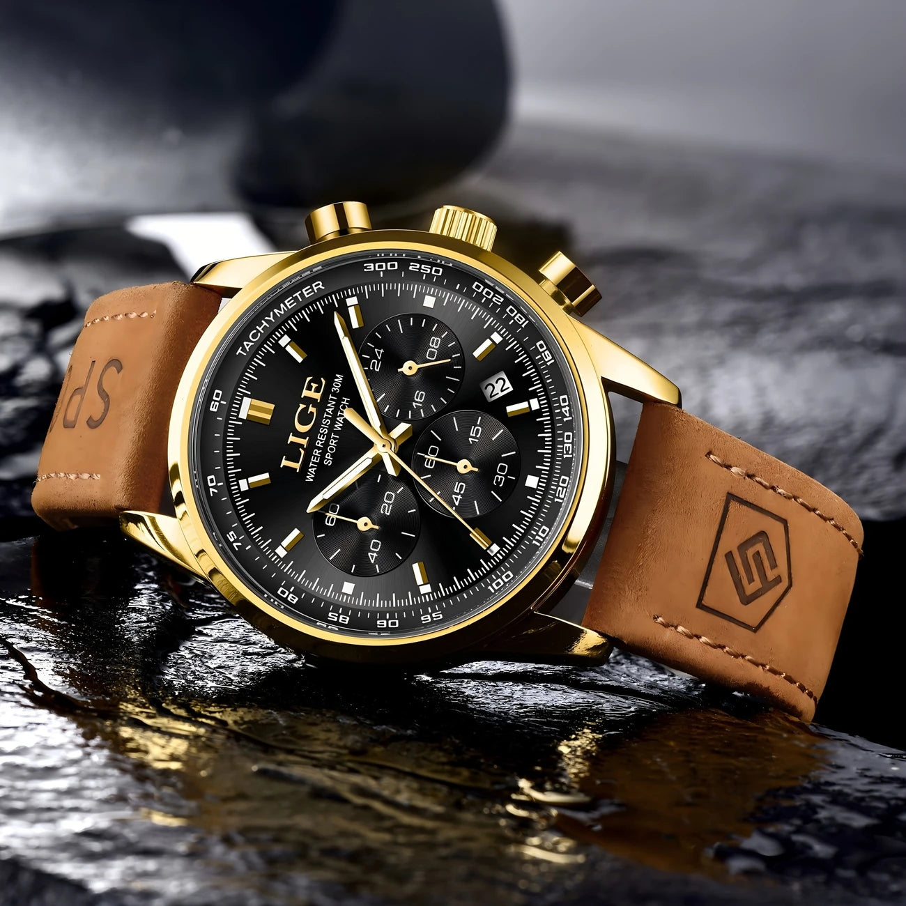 Stylish And Casual Quartz Watch Featuring a Classic Design with Three Dials