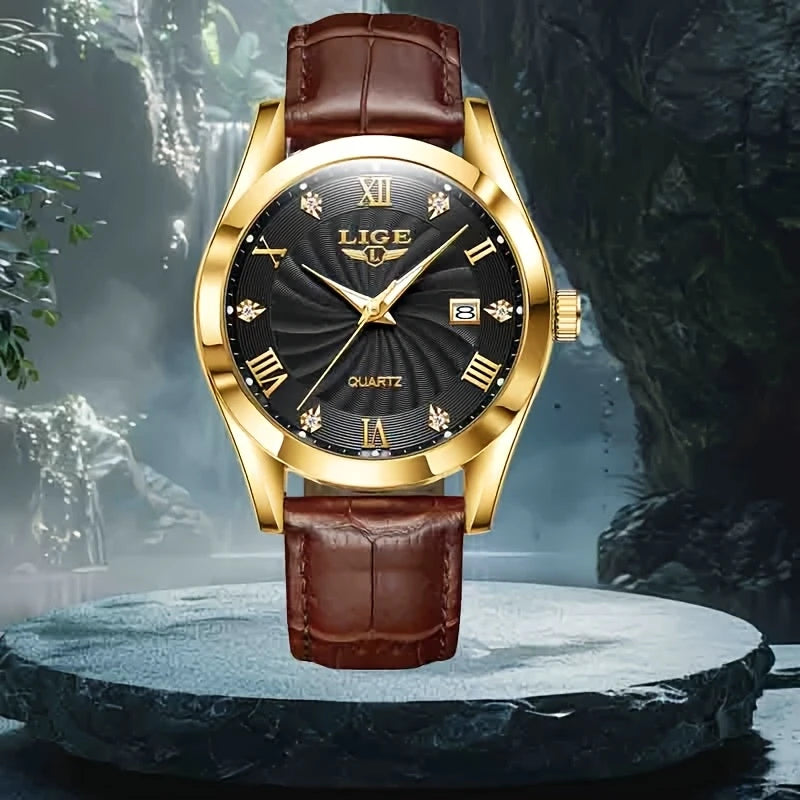 Elegant design watch, multi-color dial selection and mineral glass
