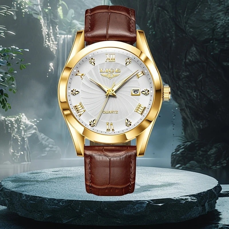 Elegant design watch, multi-color dial selection and mineral glass