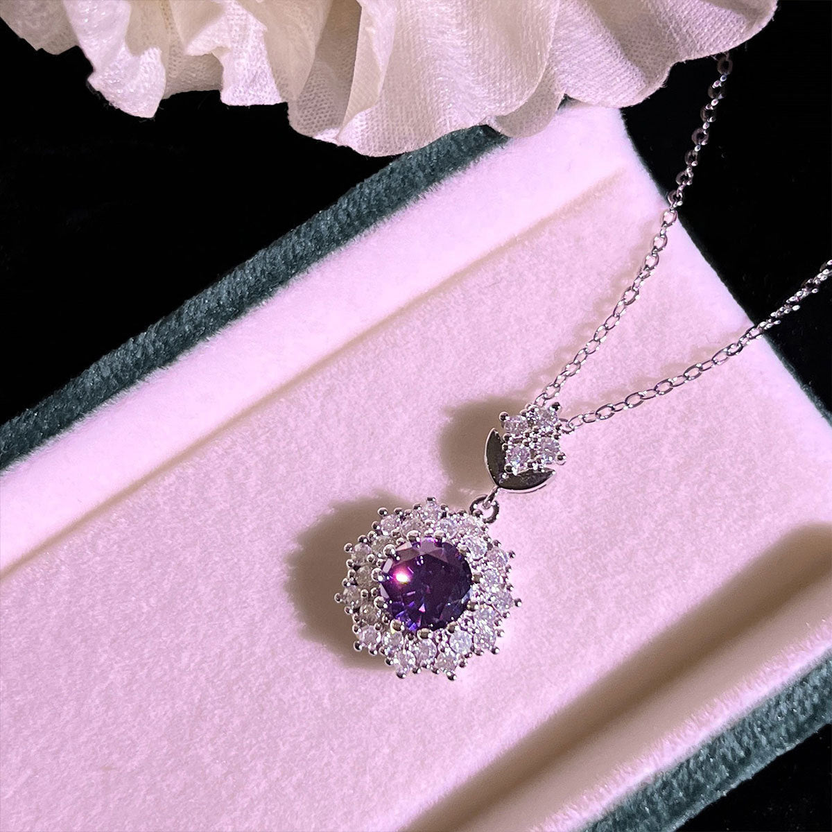 Livia Amethglace Set | White Gold 16k