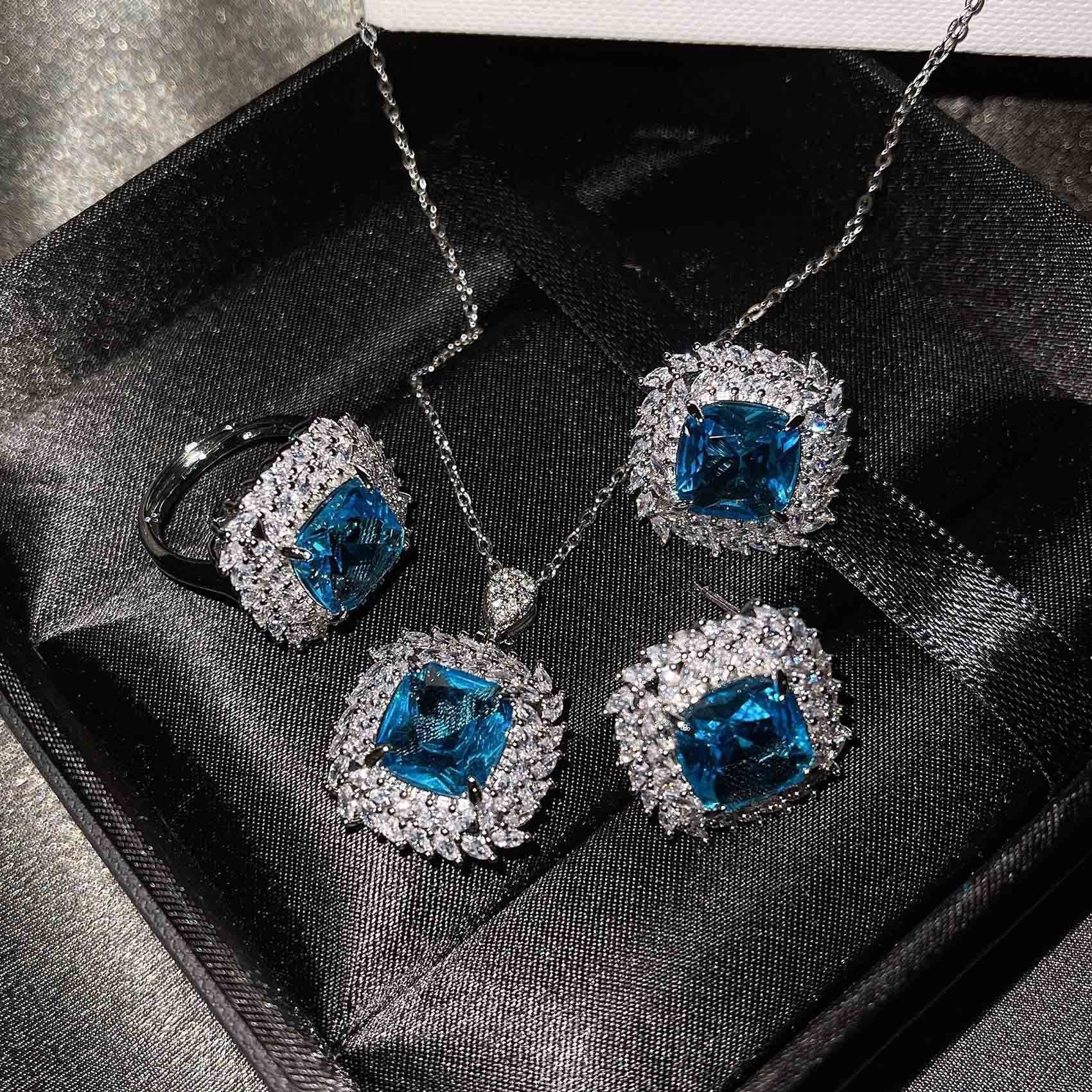 Caelith Verdane Yellow Set | White Gold 16k
