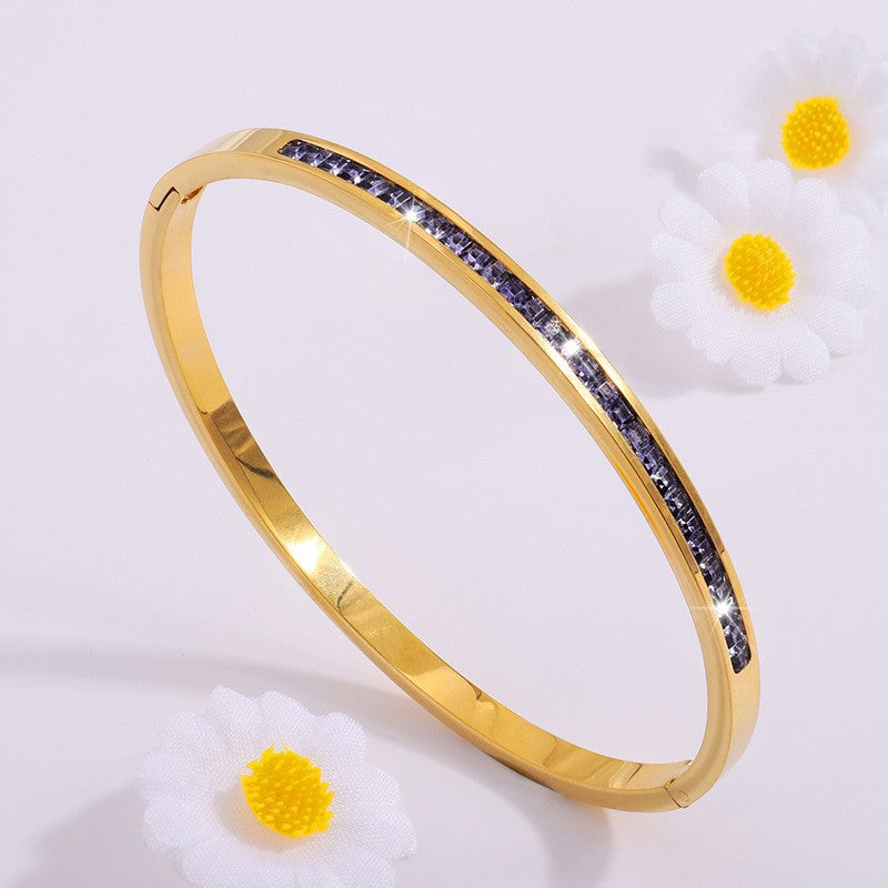 Liora Bellanotte Bracelet Purple | Gold 16k