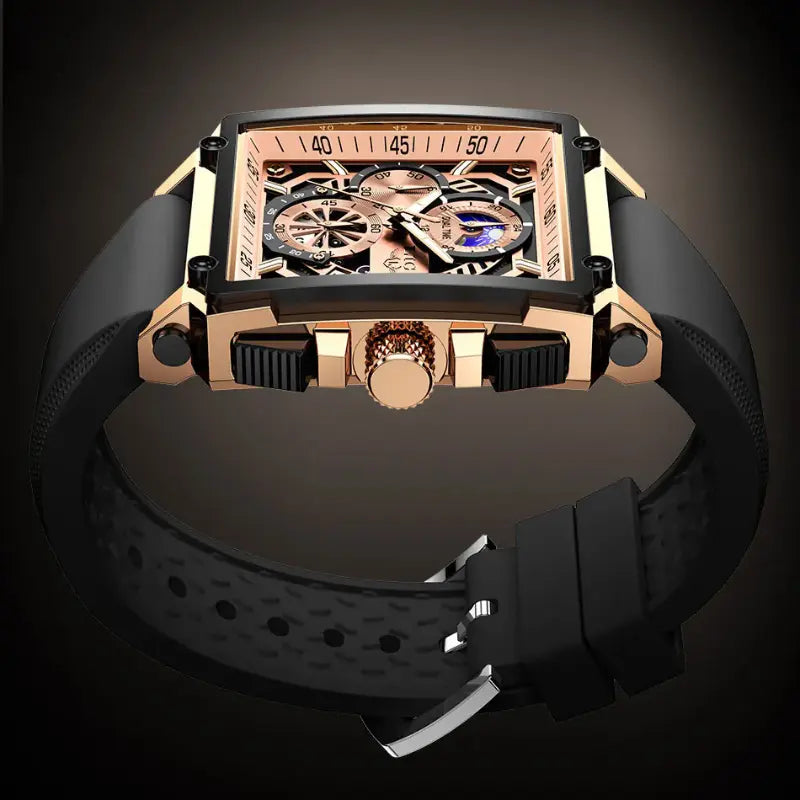Women's Quartz Watch with Square Dial, Classic Design Luminous Hands