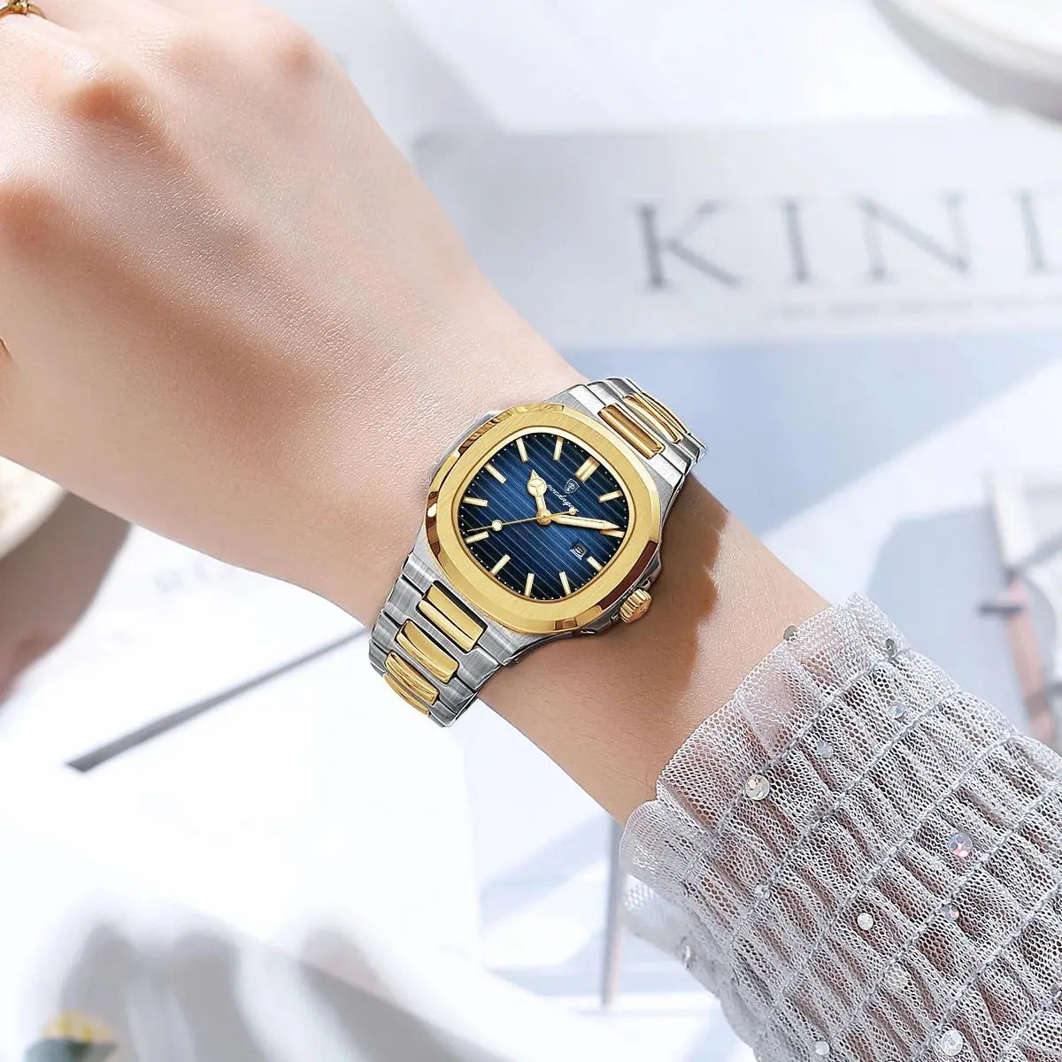 Luxury Waterproof Square Watch