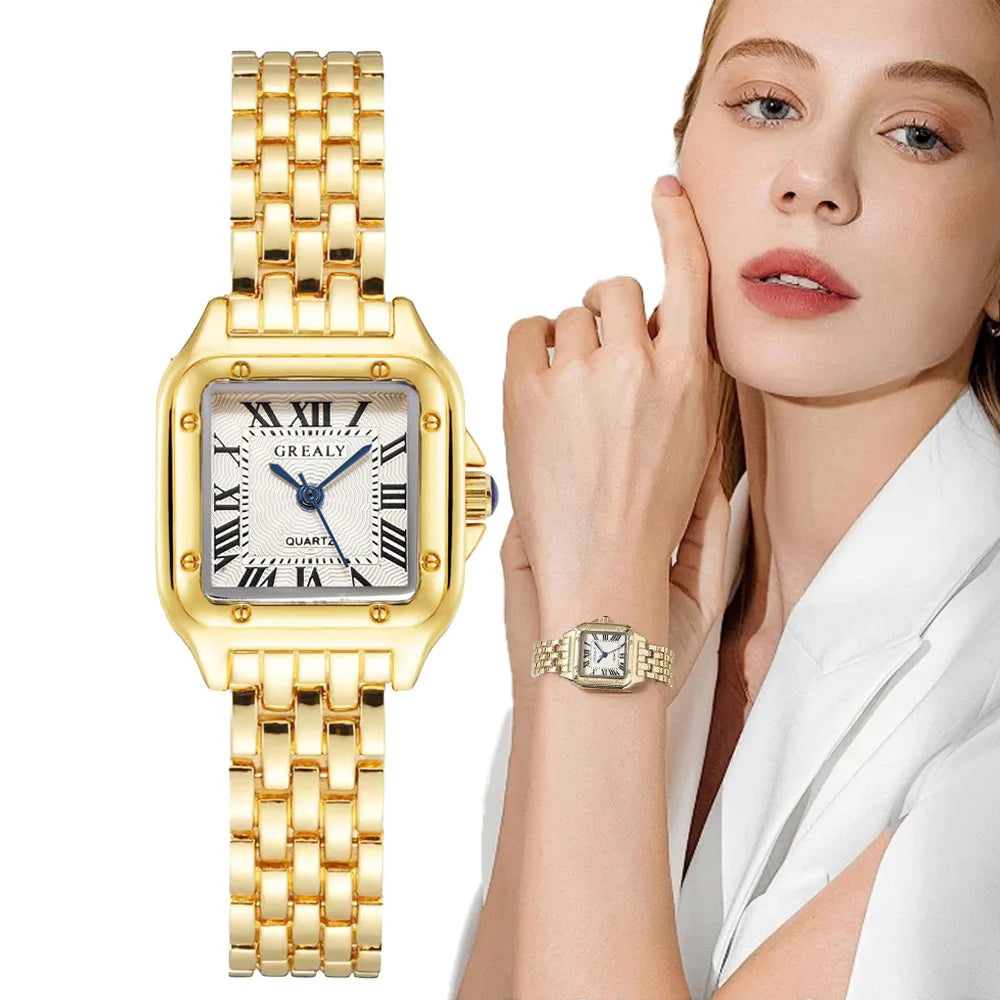 Luxury Business Gold Stainless Steel Watch
