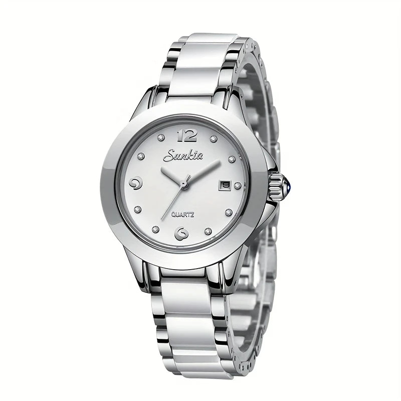 Elegant Ladies Quartz Watch Fashion Women Steel Bracelet Watches
