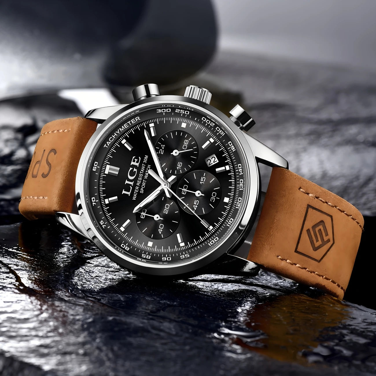Stylish And Casual Quartz Watch Featuring a Classic Design with Three Dials