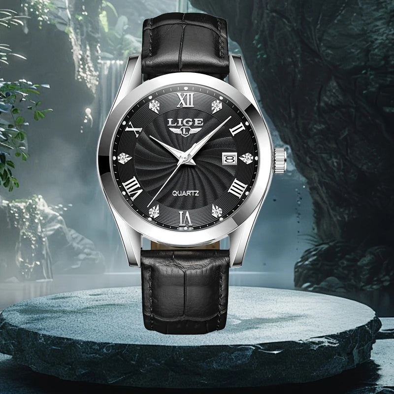 Elegant design watch, multi-color dial selection and mineral glass