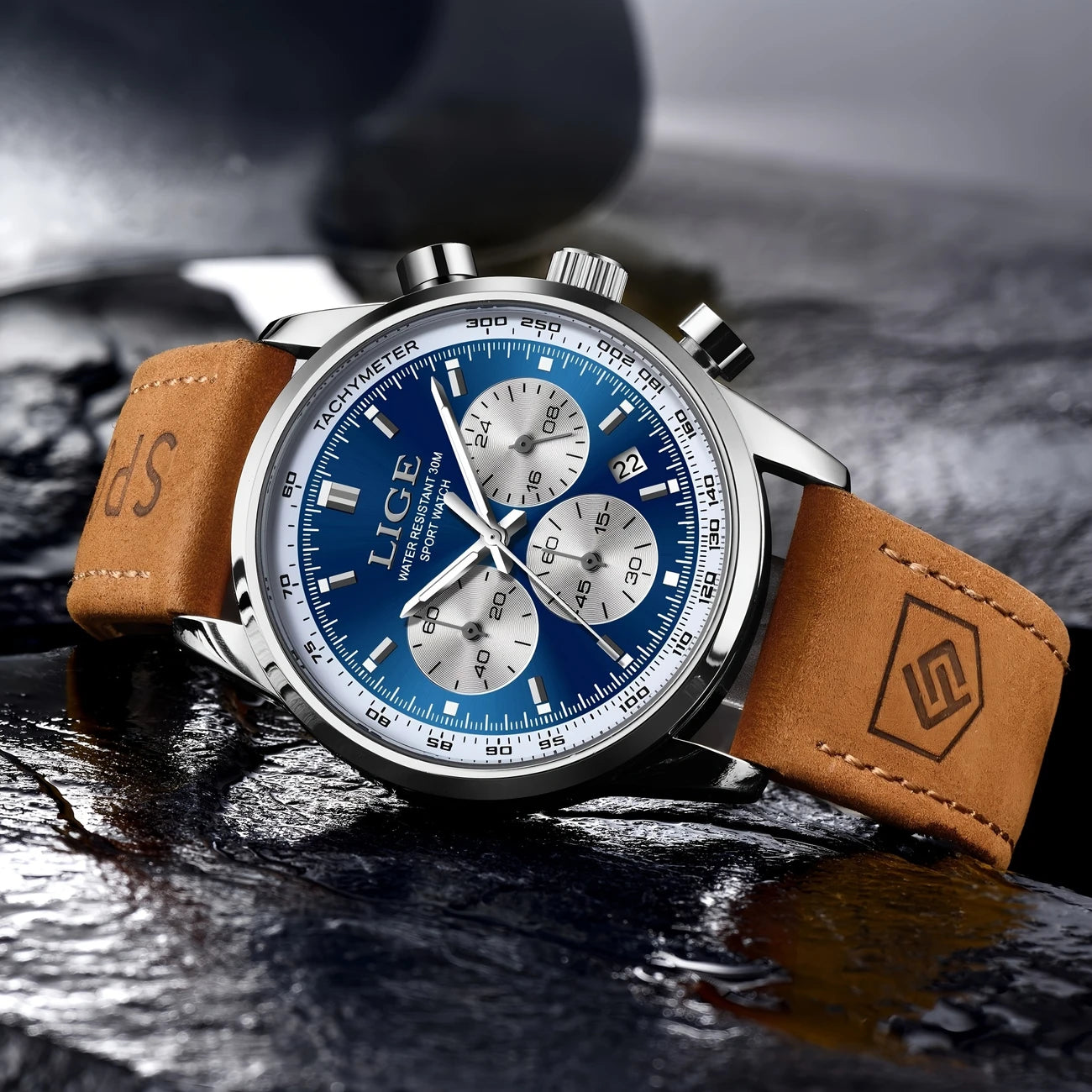Stylish And Casual Quartz Watch Featuring a Classic Design with Three Dials