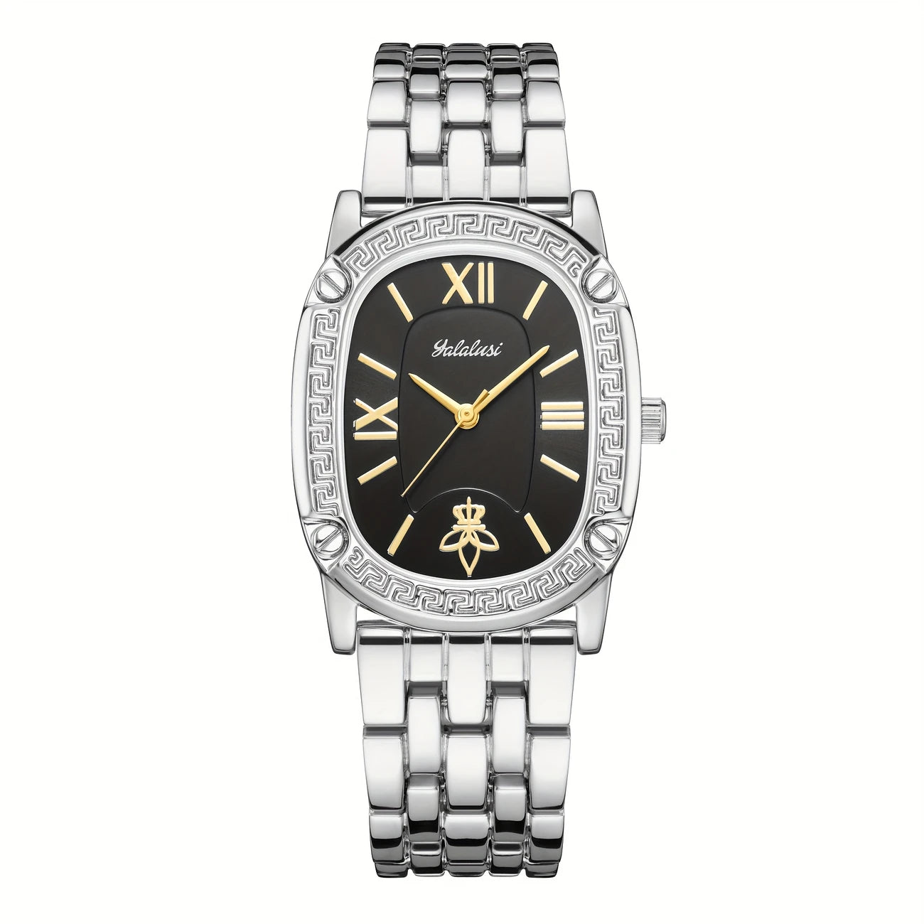 Fashionable Vintage Style Women'S Watch - Quartz Movement, Oval Zinc Alloy Case