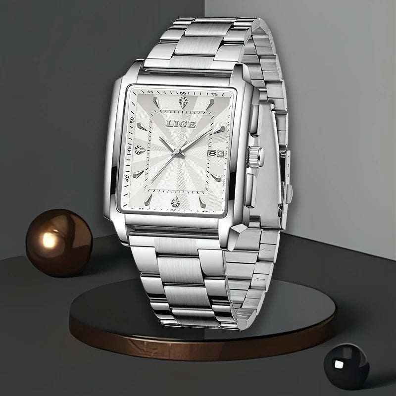 Watches Luxury Square Quartz Clock Wrist Watch Original Luminous