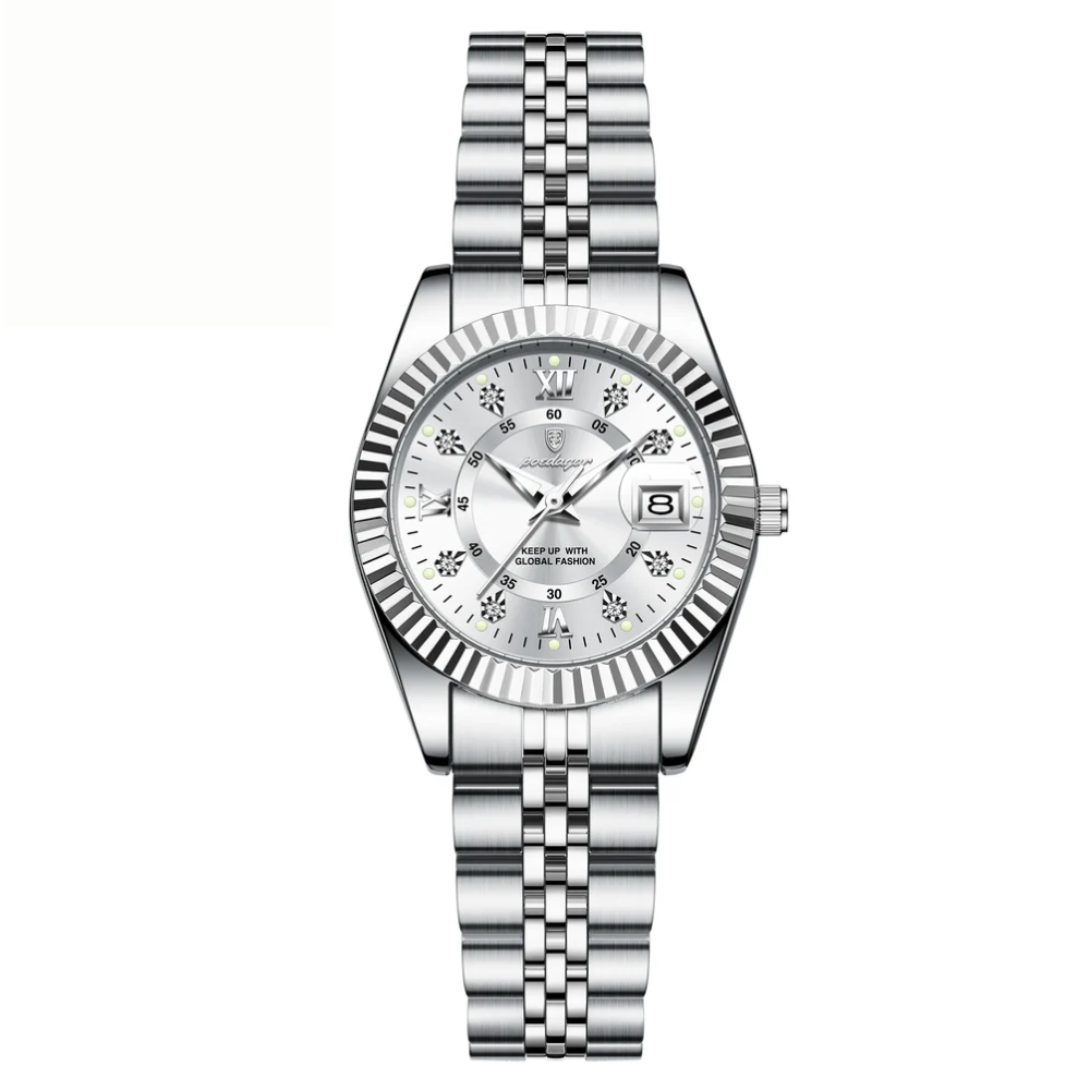 Women Waterproof Luminous Stainless Steel Quartz Watch