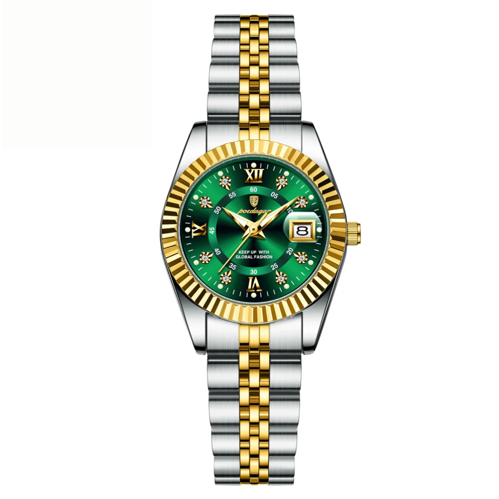 Women Waterproof Luminous Stainless Steel Quartz Watch