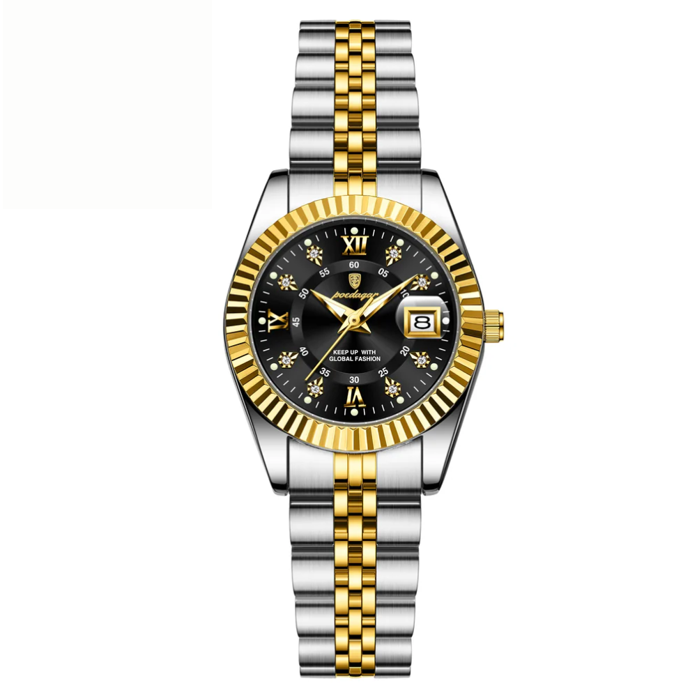 Women Waterproof Luminous Stainless Steel Quartz Watch