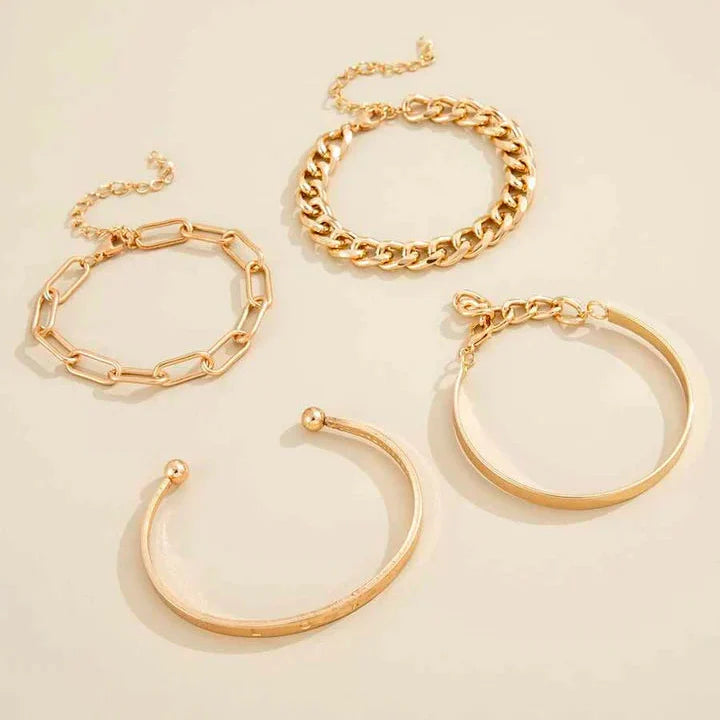 Elan Mercer Bracelet Set | Gold 18k